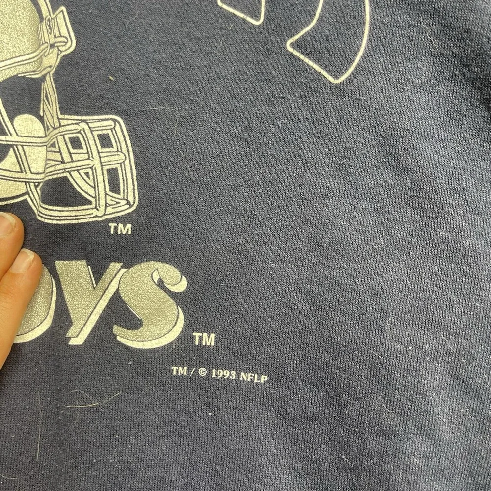 Vintage Dallas Cowboys Nutmeg Sweatshirt Mens XL Crewneck 1993 Blue 90s